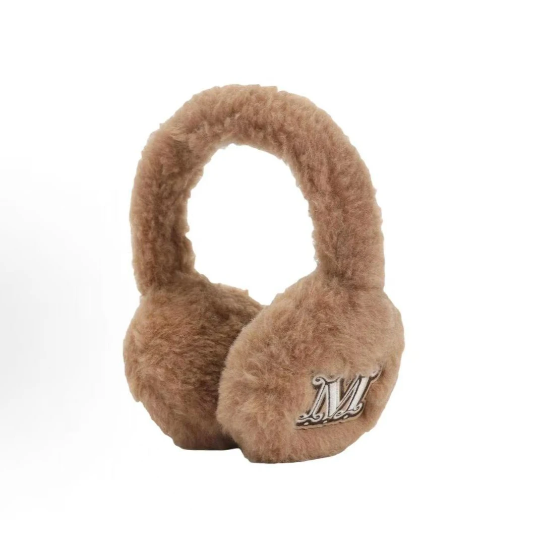 未使用 MaxMara MAXMARA字母刺绣耳罩