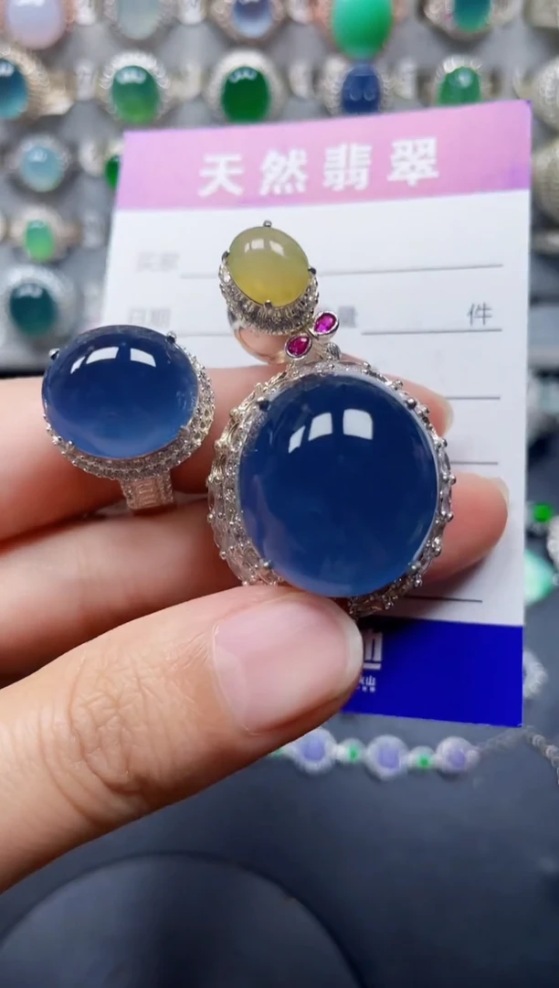 未镶嵌戒指翡翠哦*啦77