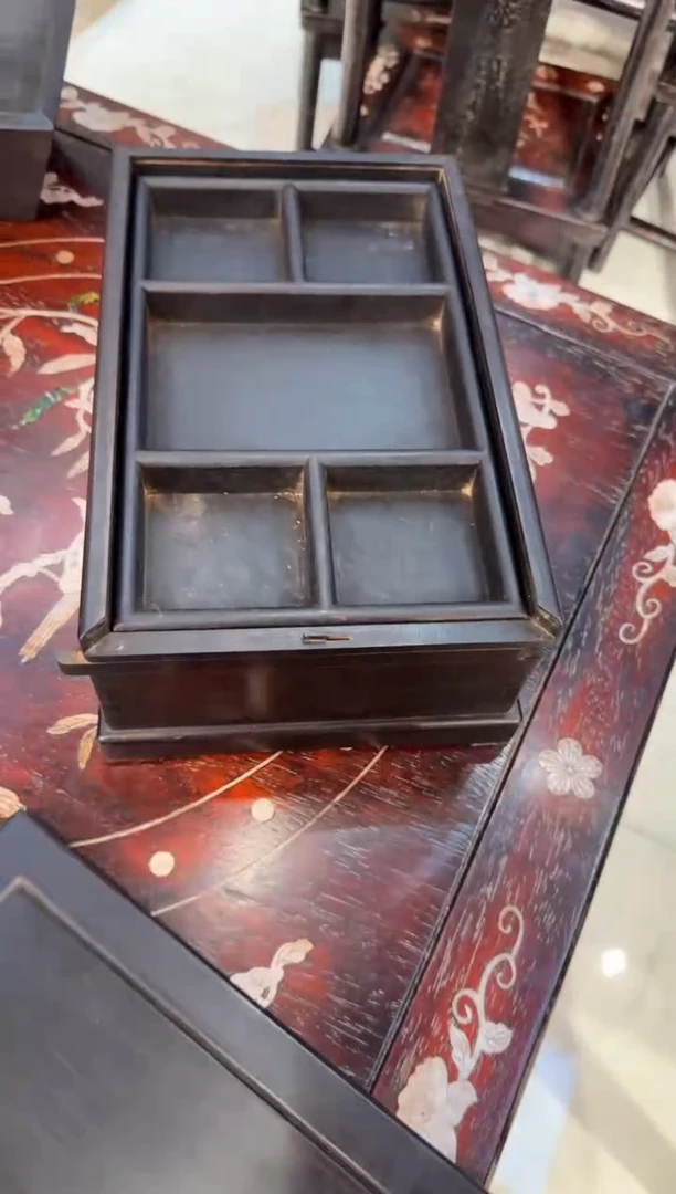 木紫檀双机关箱 980