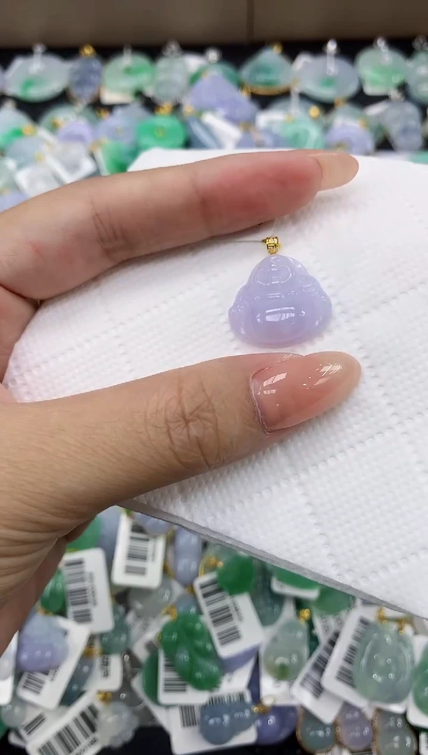 颈饰18K金镶嵌翡翠11111111111