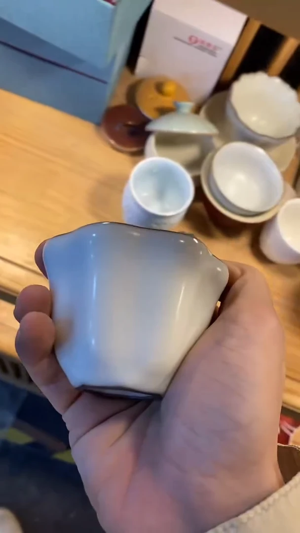 瓷片白陶瓷茶具茶器