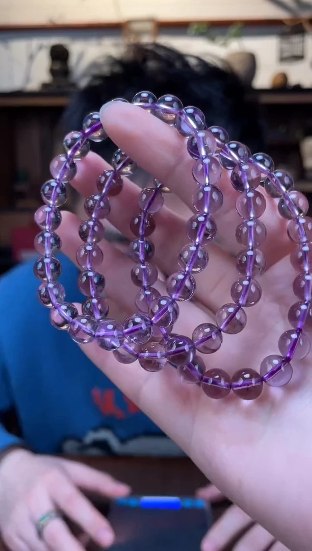 【闪购商品】紫晶手串未镶嵌紫水晶手串ZD多样性发一