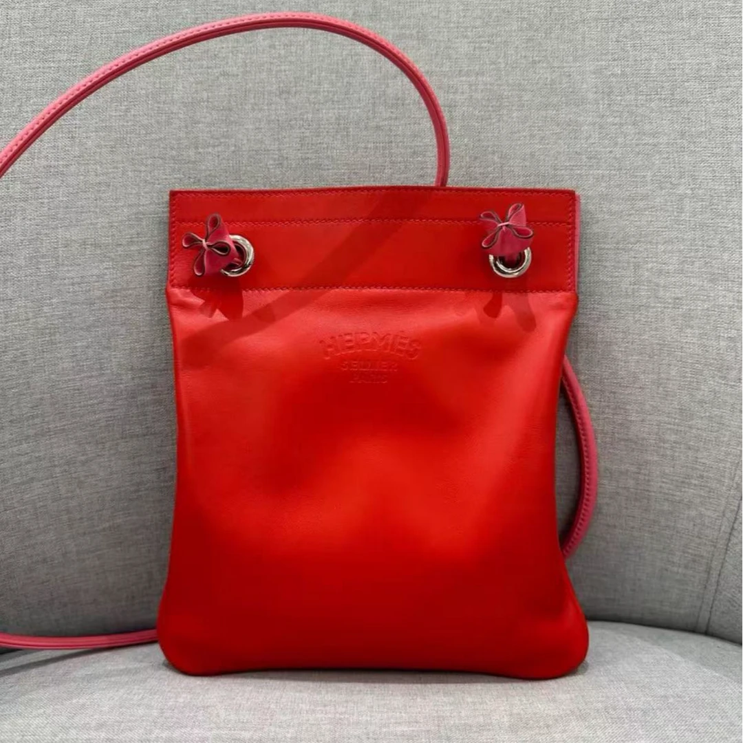 99新 Hermes/爱马仕 aline国旗红 Y刻 单肩包9137008