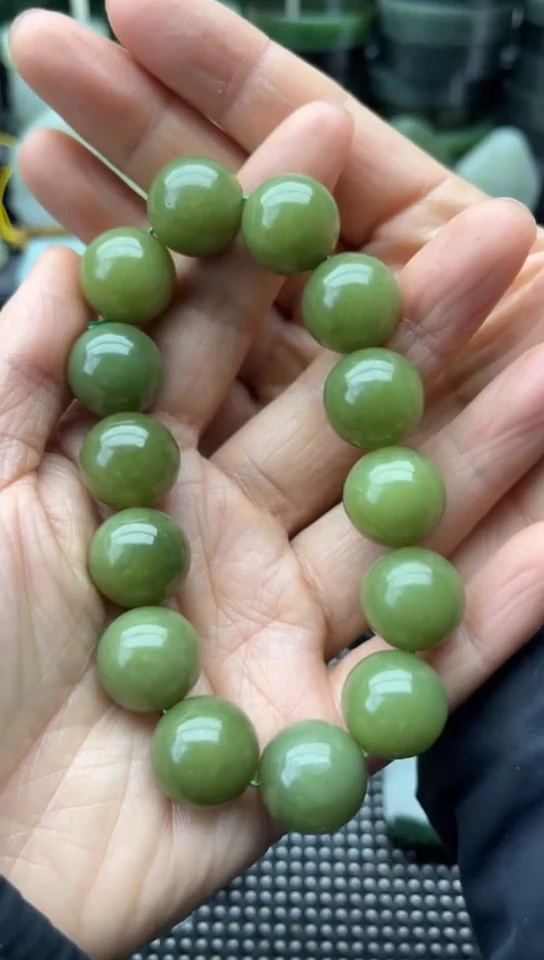 未镶嵌和田玉珠宝半成品手串