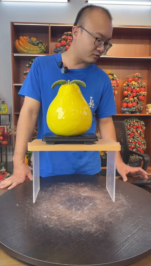 陶瓷大号柚子摆件