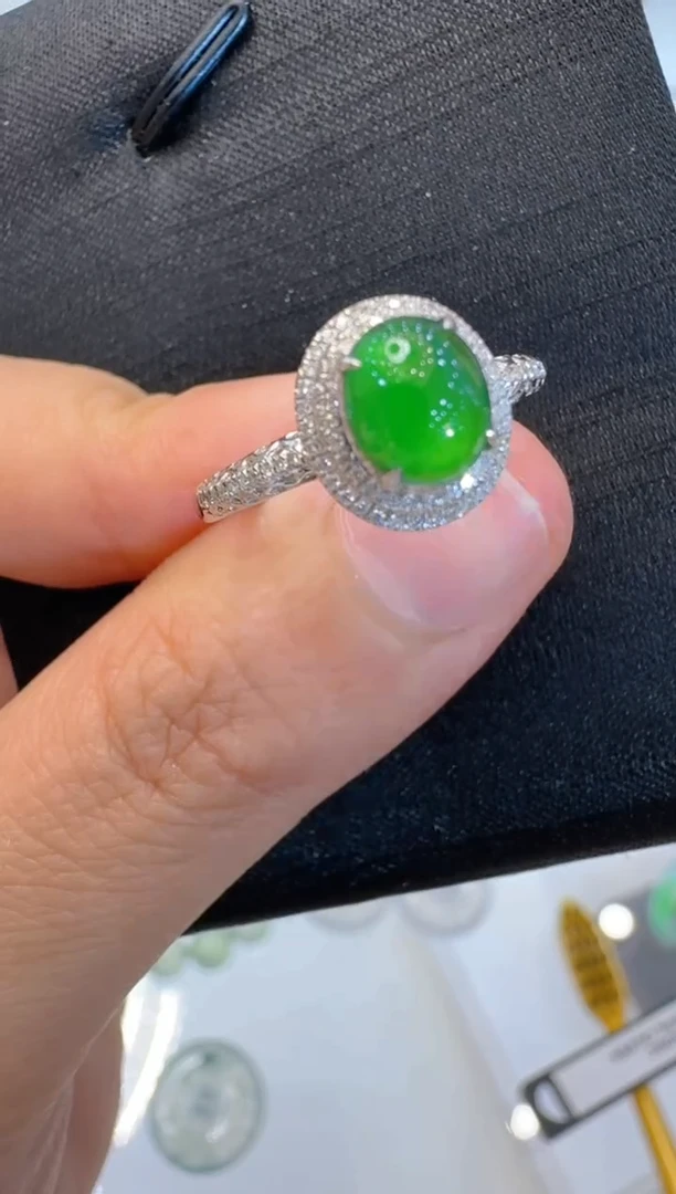 【闪购商品】翡翠戒指18K金镶嵌多样性团购发一件