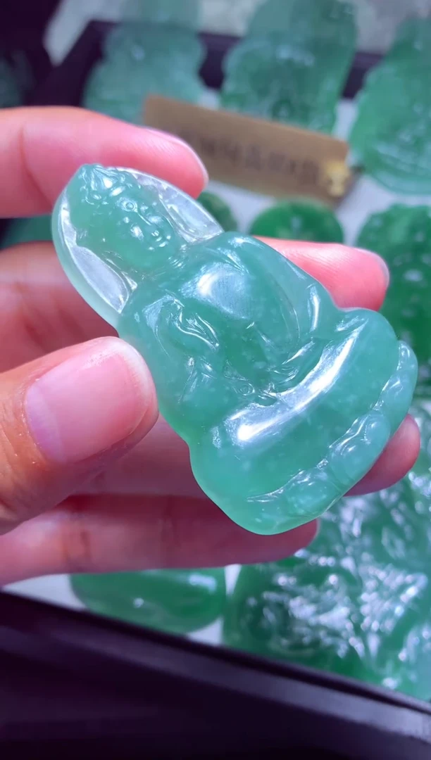 未镶嵌定制翡翠沐*天然翡翠A货吊坠 官方基地发货