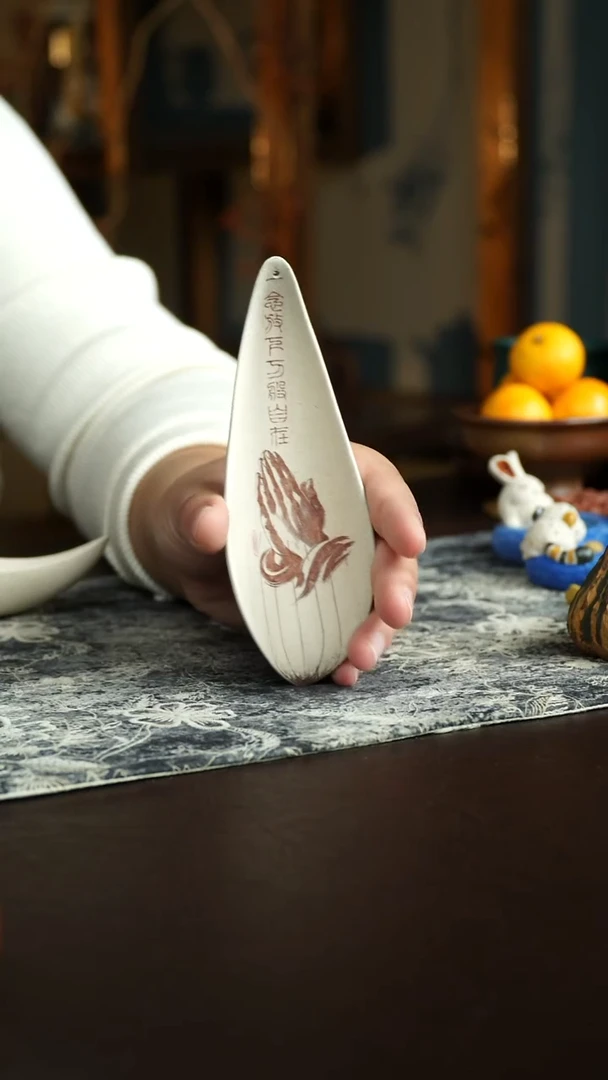 茶杯紫砂7号 香插茶则 宜兴紫砂原矿作品