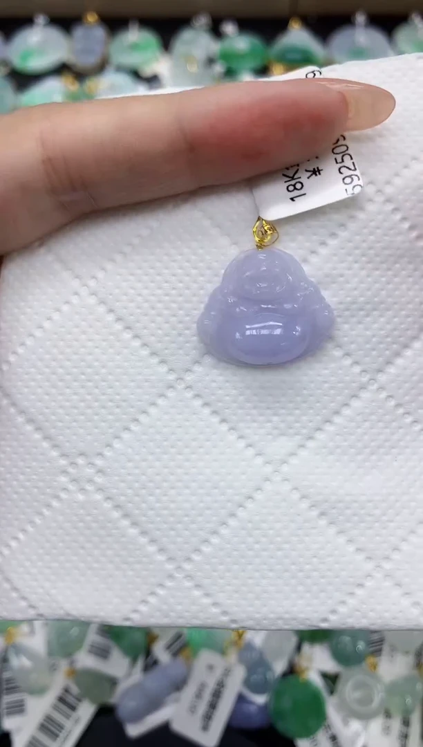 颈饰18K金镶嵌翡翠11111111111