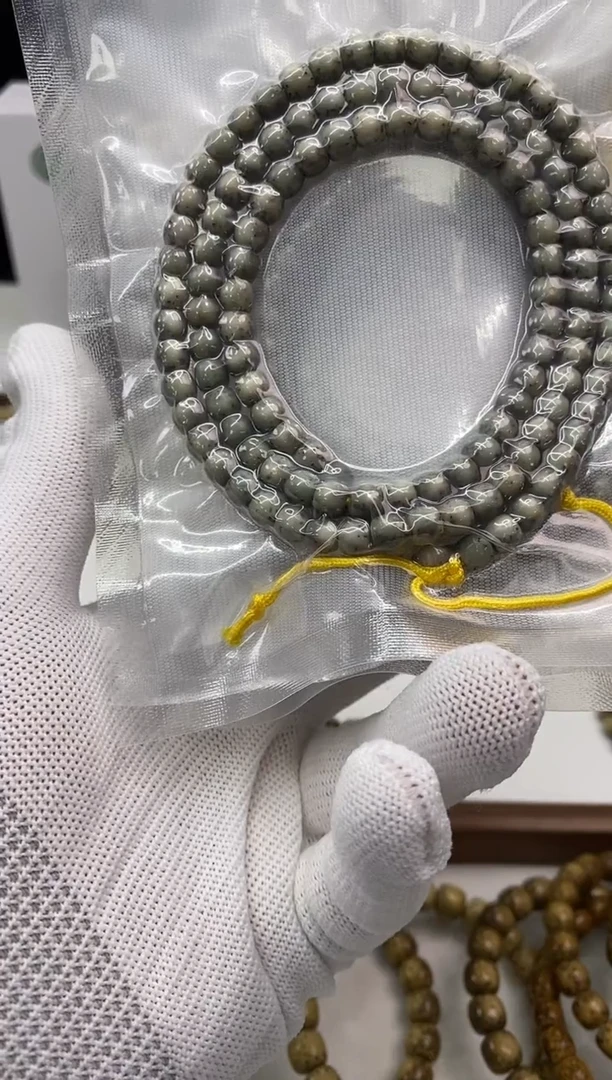 【闪购商品】星月菩提手串294 糯冰108脖挂6*5mm