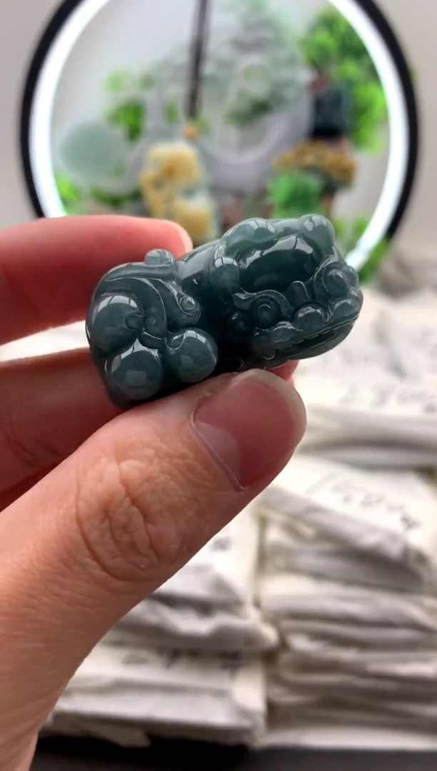 【闪购商品】翡翠颈饰未镶嵌貔貅吊坠【品质一般能接受再拍】