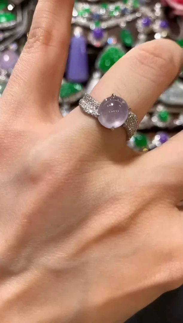 18K金镶嵌戒指翡翠m39