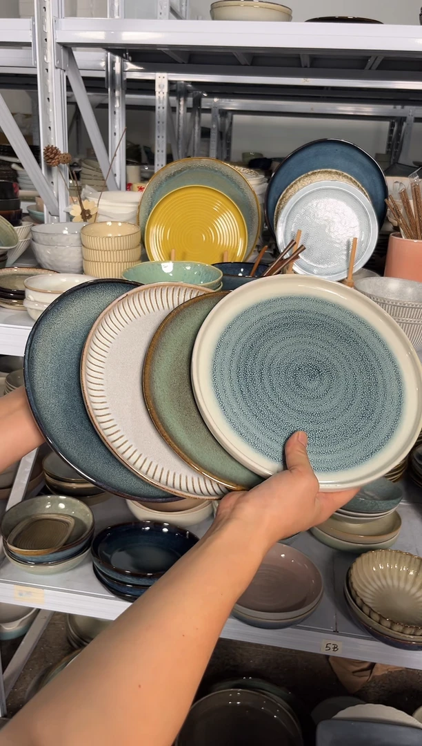 瓷片外贸尾货瑕疵满20包邮X4 小盘组合