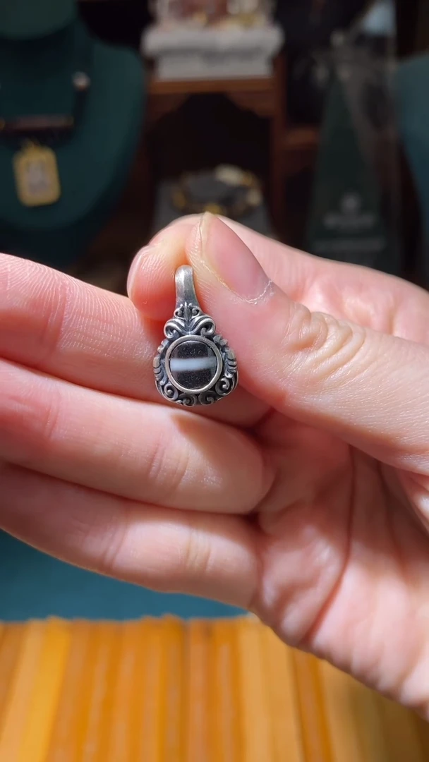 未镶嵌颈饰玛瑙/玉髓（覆膜）C08673多样性发一