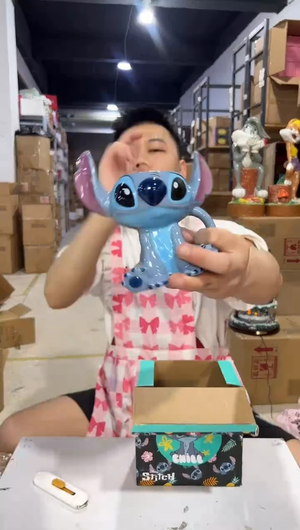 瓷片原盒史迪仔竖耳02款水杯