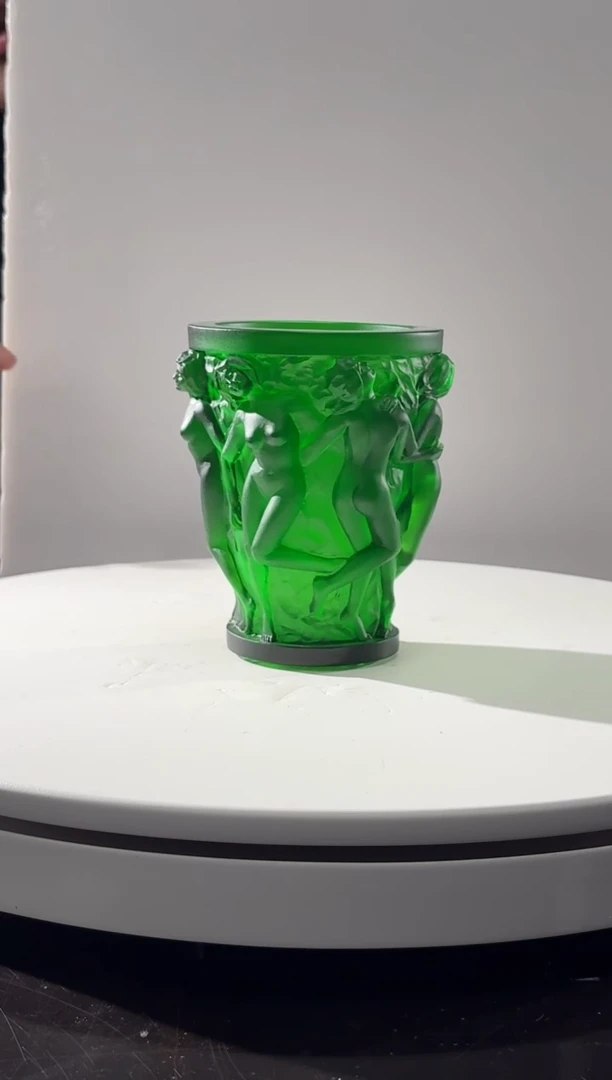 摆件绿色酒神艺术小花插