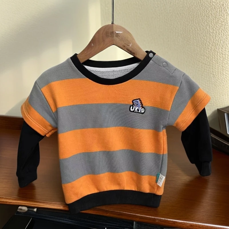 哎麻麻高品质1131101男宝春秋假二件卫衣韩版百搭洋气时尚舒适