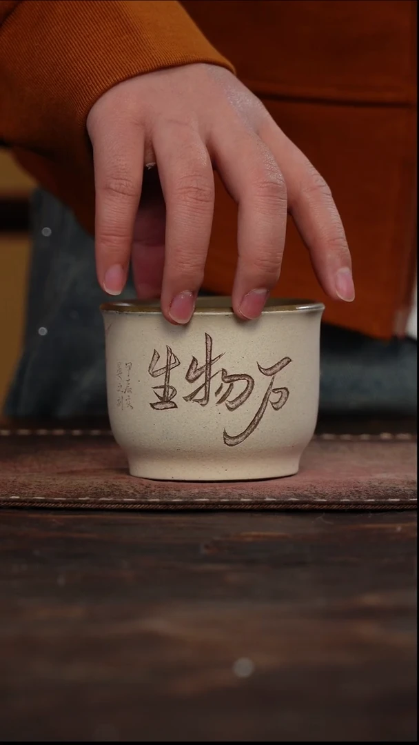 茶杯紫砂非遗茶器-万物生