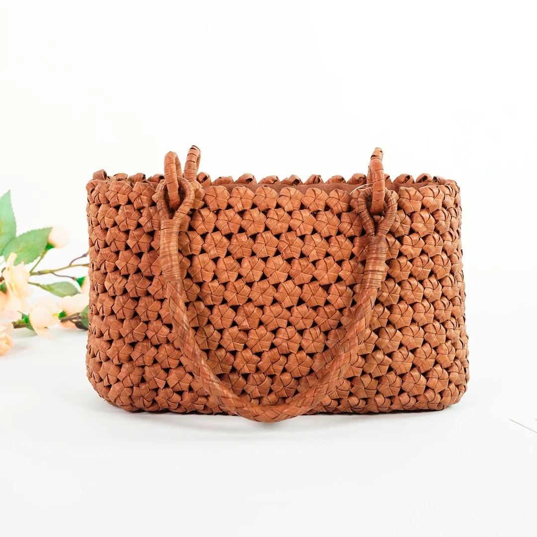 【藤职人非遗藤包】野生葡萄藤包·纯手工编织包·5厘六角花无封边包