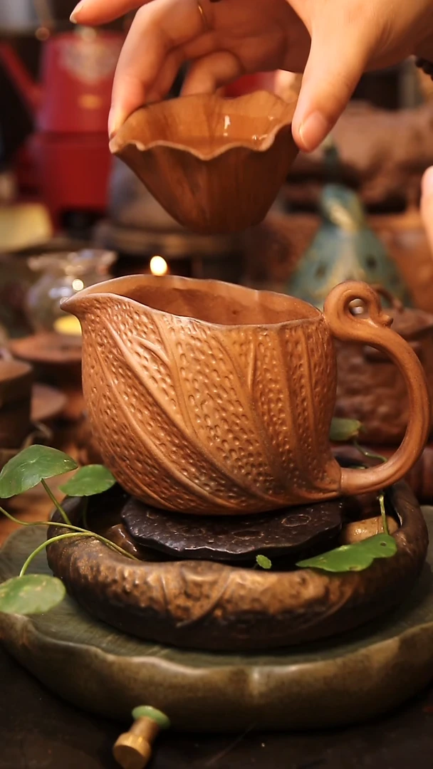 粗陶公道杯1个，不含壶承