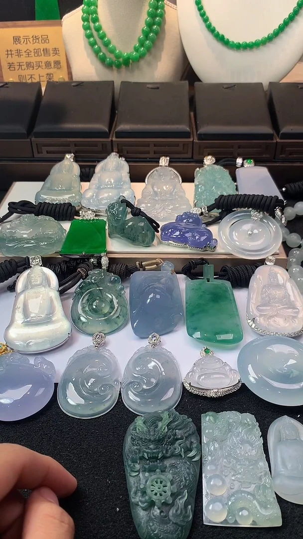 未镶嵌定制翡翠风**～  6960毛货不退不换