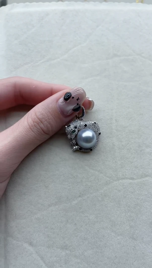 【闪购商品】海水珍珠吊坠银S925镶嵌66