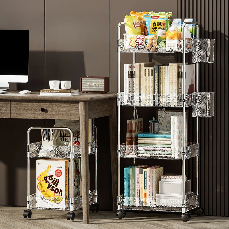 家用整理收纳神器宿舍透明零食架书架浴室化妆品收纳架卧室收纳架