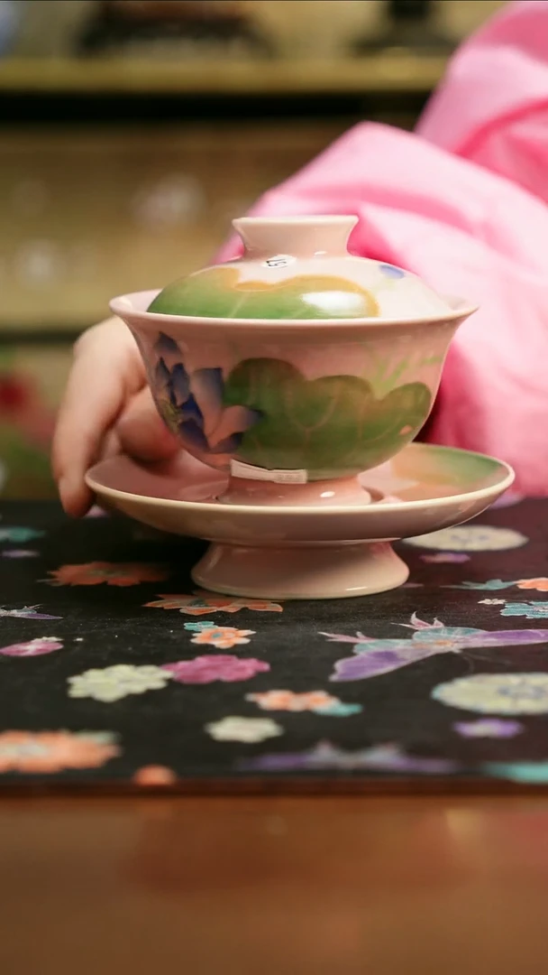 景德镇陶瓷杯碗柴烧多人