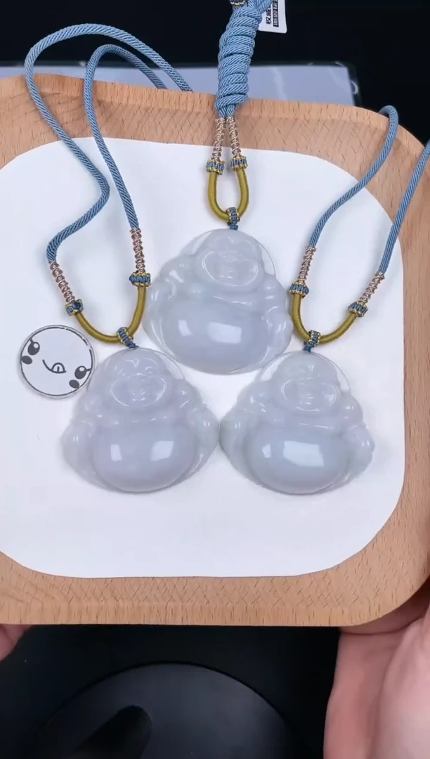 翡翠未镶嵌颈饰LA005翡翠细油大佛+送同款绳子（多样性发其一）