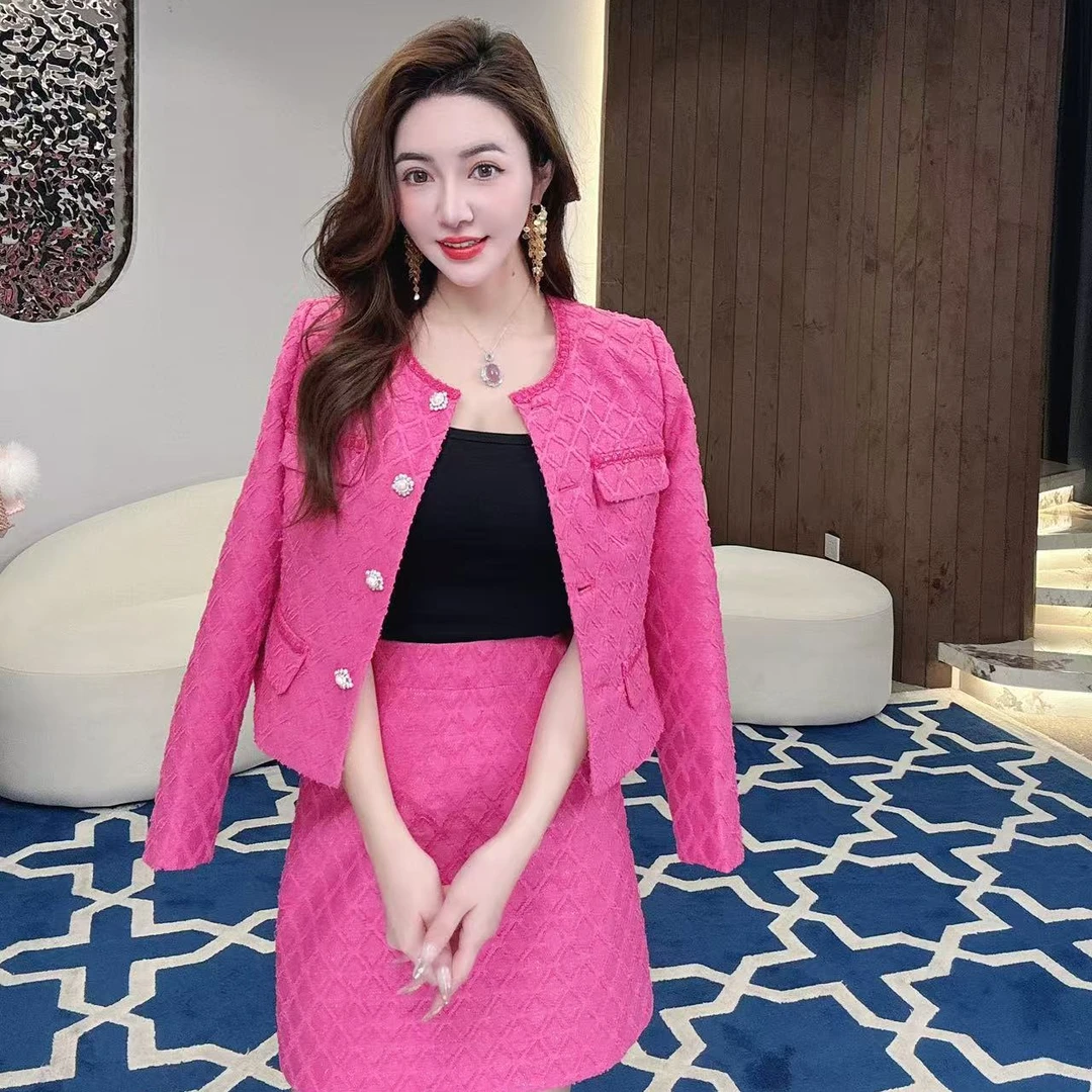 【MIA.G】【甜蜜陷阱】格纹小香风外套XY646