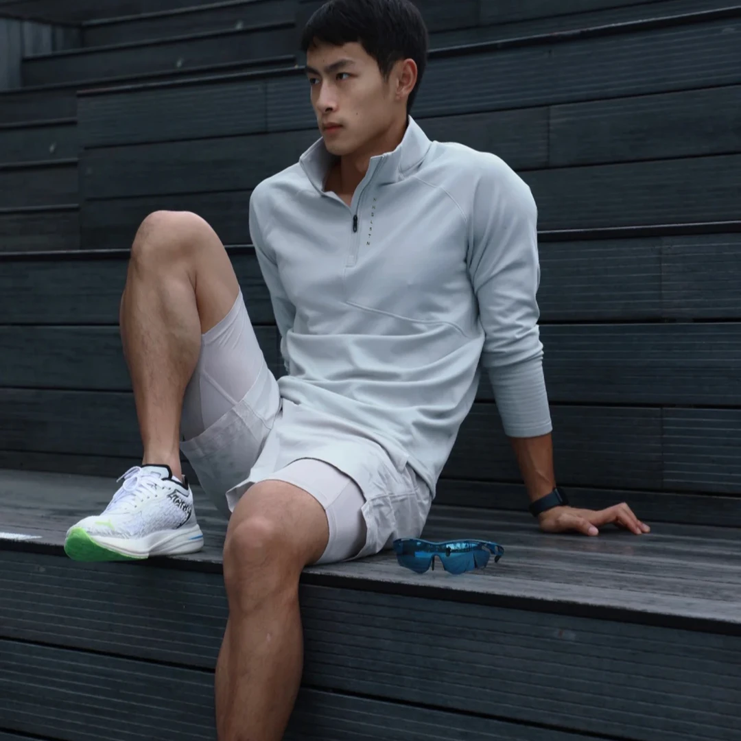 HUMBLE STONE悍石 城市机能系列！春季速干立领运动打底衫25006