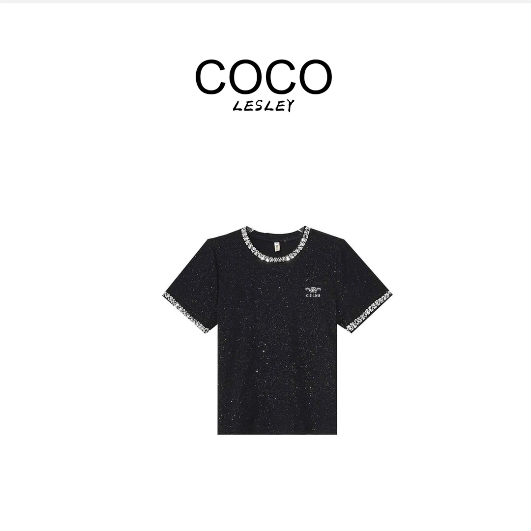 【COCO LESELY】A97755-新款洋气百搭短袖