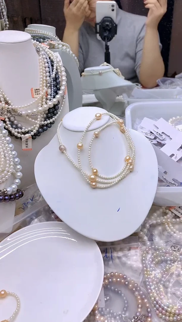 未镶嵌1淡水珍珠毛衣链