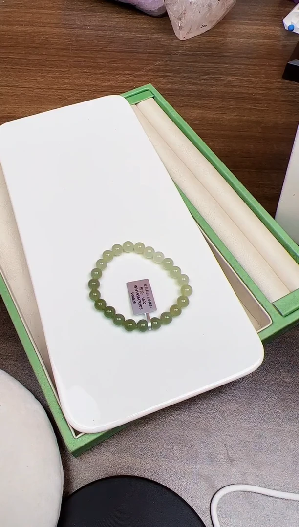 未镶嵌手链和田玉悦3801 约7mm