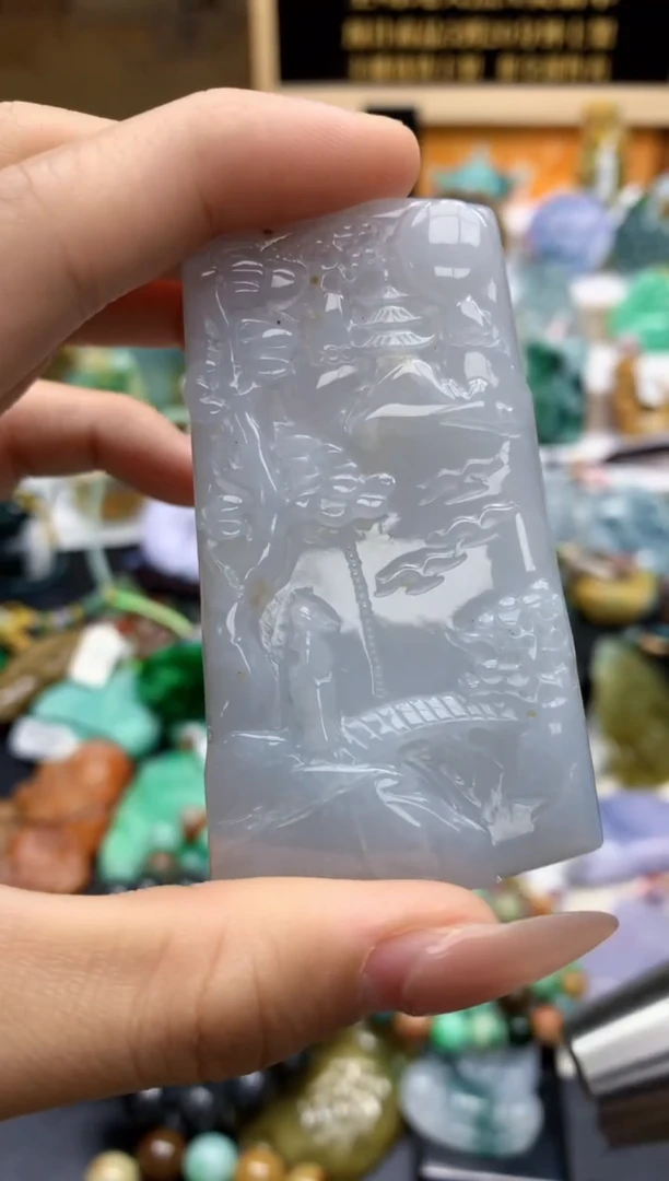 颈饰未镶嵌翡翠天然A货翡翠