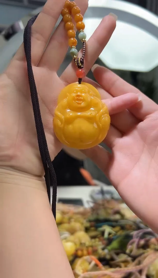 裸石琥珀未镶嵌琥珀蜜蜡吊坠