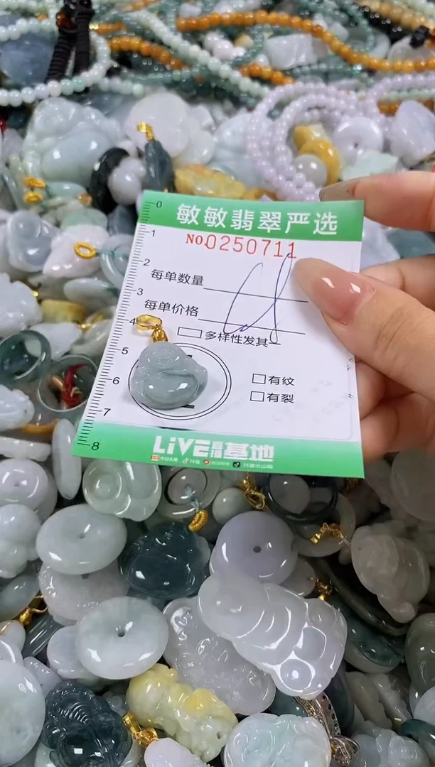 翡翠未镶嵌颈饰闪购0250711