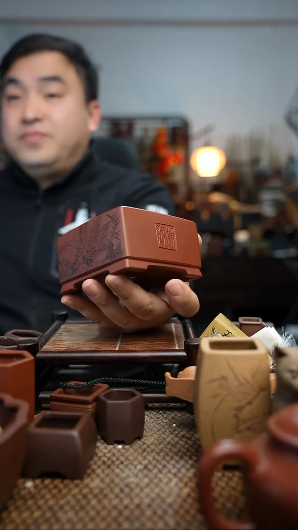 紫砂花盆跳*長木軒精品紫砂