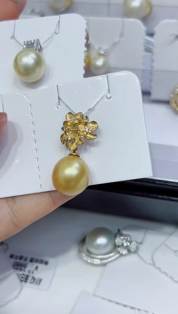 未镶嵌吊坠海水珍珠金珠不退换总400