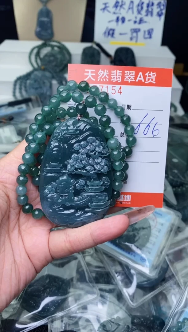 【闪购商品】翡翠颈饰未镶嵌`````````````