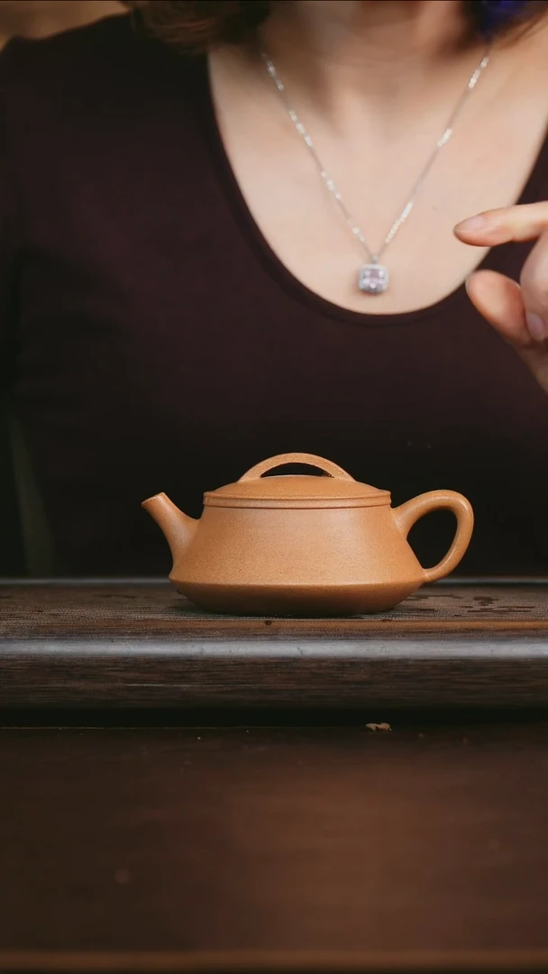 茶壶紫砂艺品紫砂 精选黄金段 瓦瓢170cc