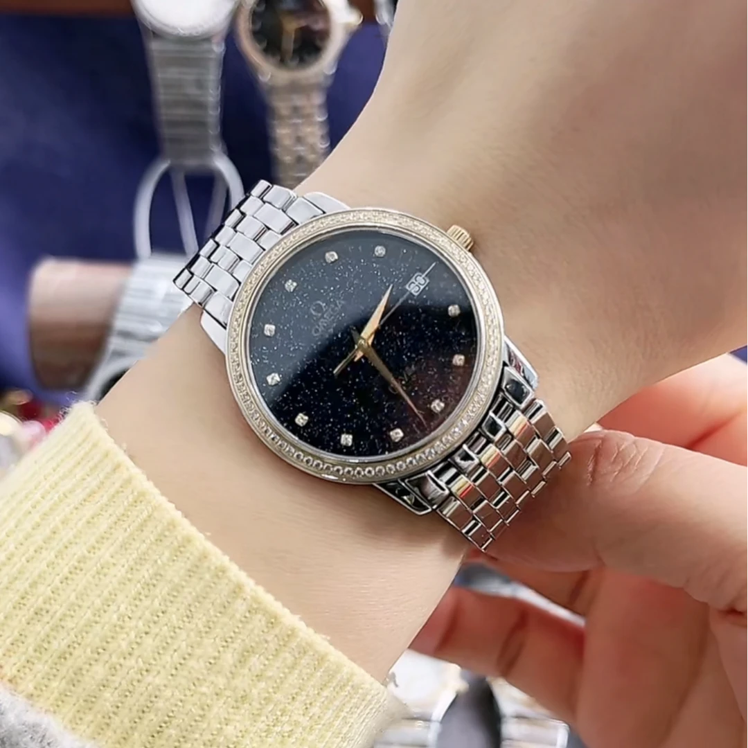 95新 Omega/欧米茄 欧米茄/蝶飞35盘/石英腕表70880