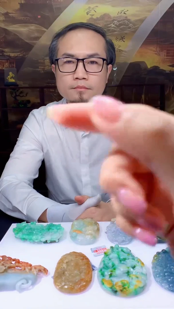 定制翡翠未镶嵌1085jj-毛货挂件