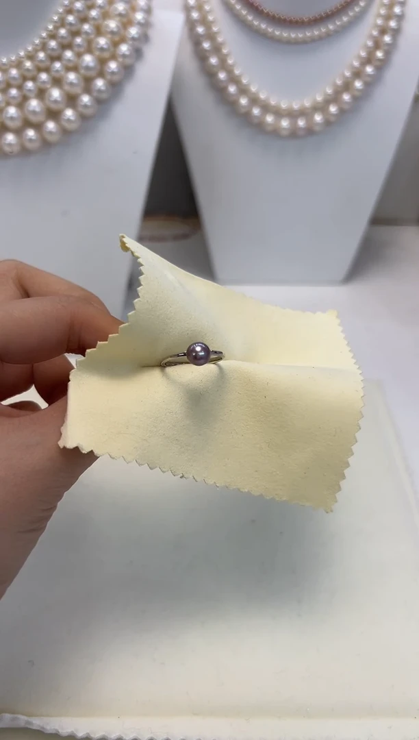 【闪购商品】淡水珍珠戒指银S925镶嵌戒指