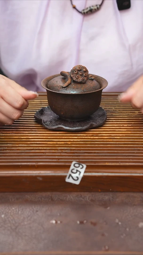 万古烧粗陶手工茶具