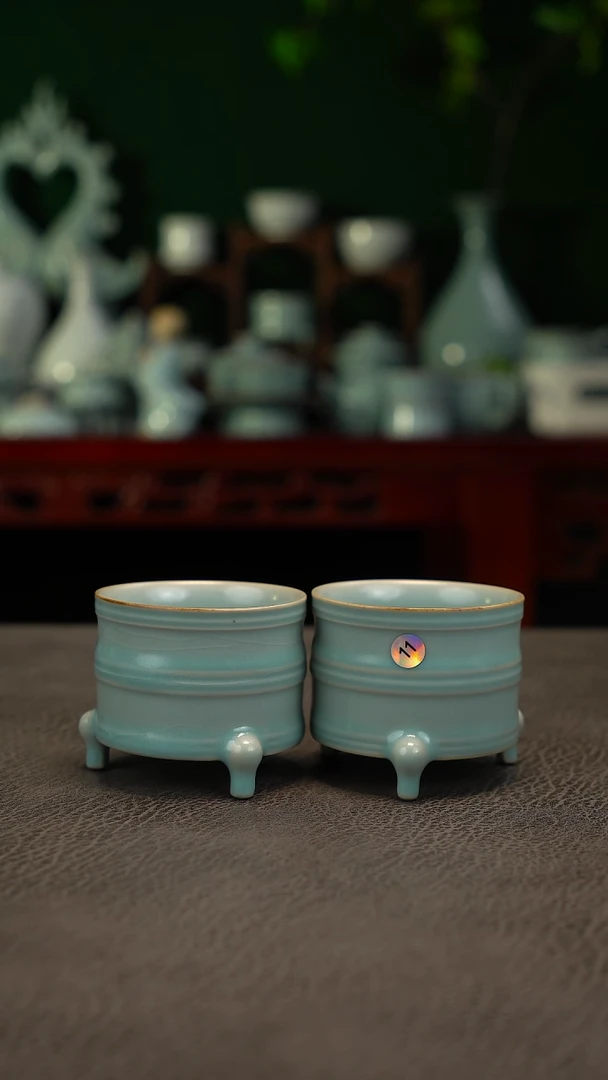 三足杯  大瑕简包捡漏-二