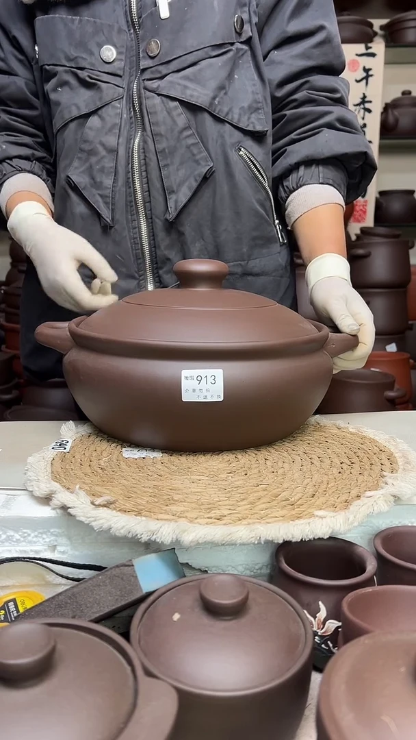 宜兴紫砂微瑕5.5升大火锅913