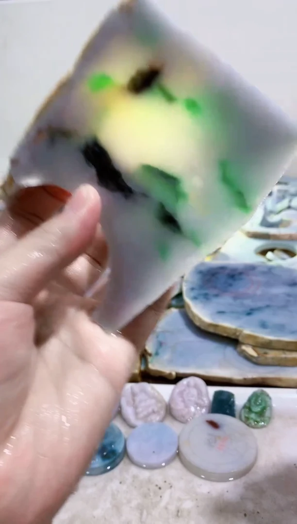 颈饰未镶嵌翡翠0蒙0翡翠珠宝649