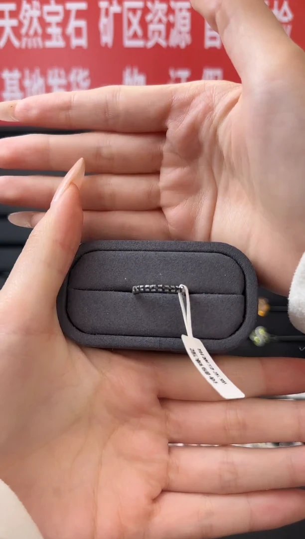 戒指蓝宝石银S925镶嵌戒指