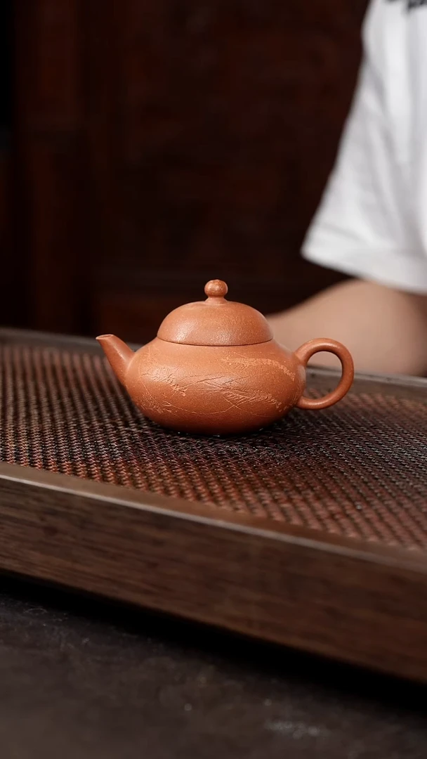 茶壶紫砂五彩泥矮梨
